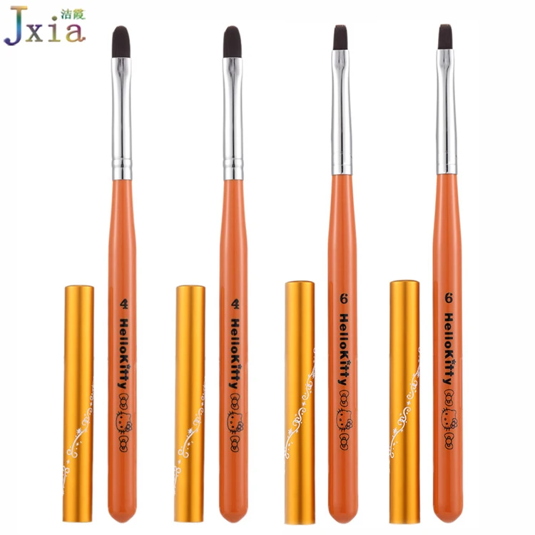 Jiexia Новый маникюр ногтей советы строитель ручка для рисования чистый цвет акриловые УФ-гель поли гель лак набор