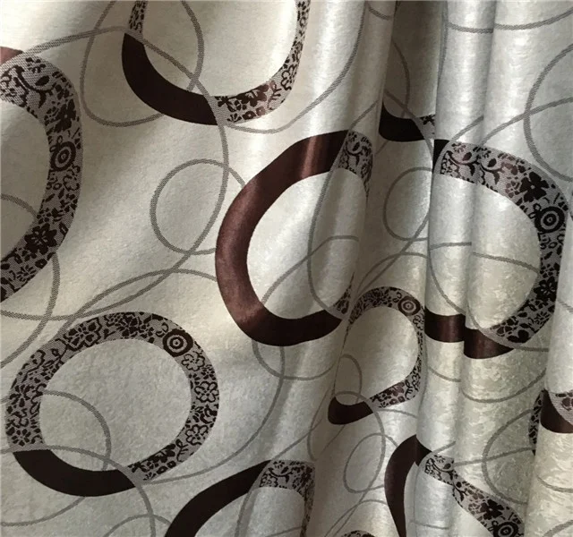 100% polyester fabric turkish  cationic jacquard curtain fabric made in China
