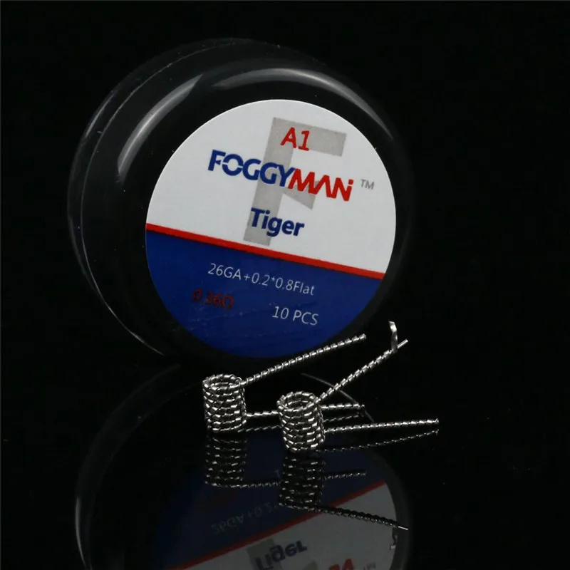 Factory price A1 Super Juggernaut Taiji Tiger Torch Twisted prebuilt coil fit 510 rda atomizer