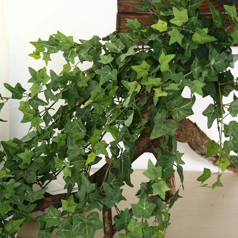 
Indoor Outdoor Decor 190cm Length Artificial Ivy Leaves 12 Pack Faux Leaf Hanging Plants Fake Foliage Ivy Vines 