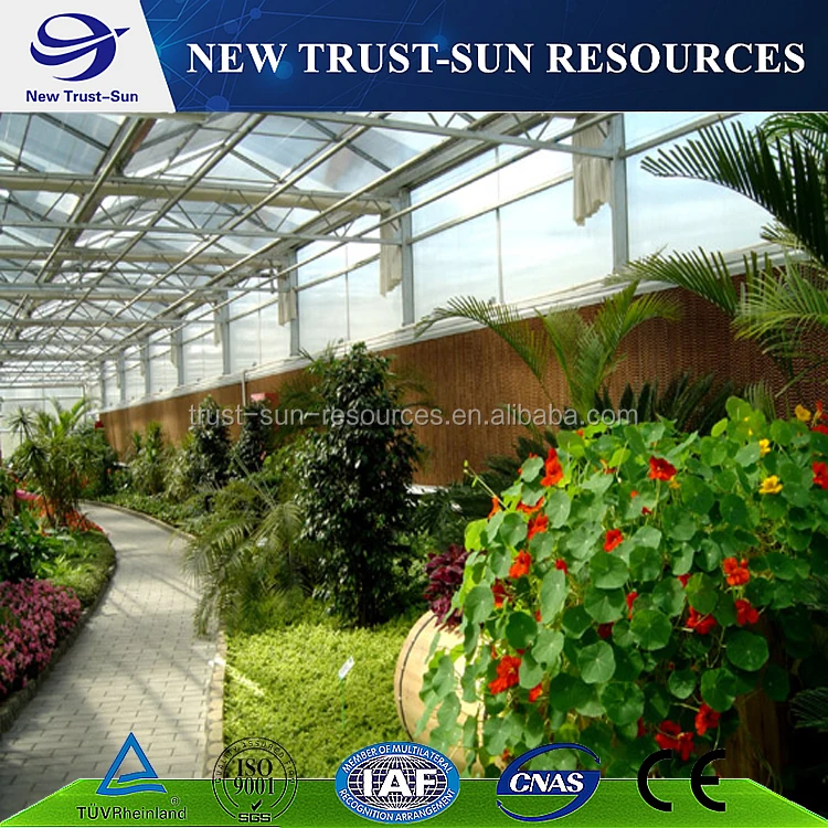 
China customized hydroponic growing systems polycarbonate sheet greenhouse for sale 