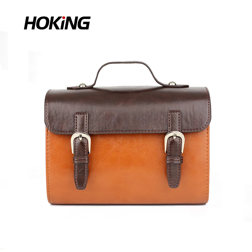 Brown Instax Fujifilm Mini Film Camera Case Protective Messenger Bag