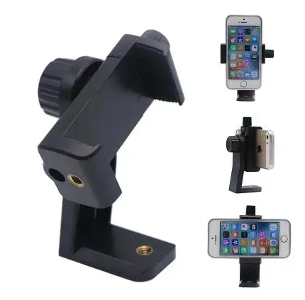 360 Degree Rotatable phone clamp manufacturer smart design cell phone clamp with 1/4' screw & L shape base