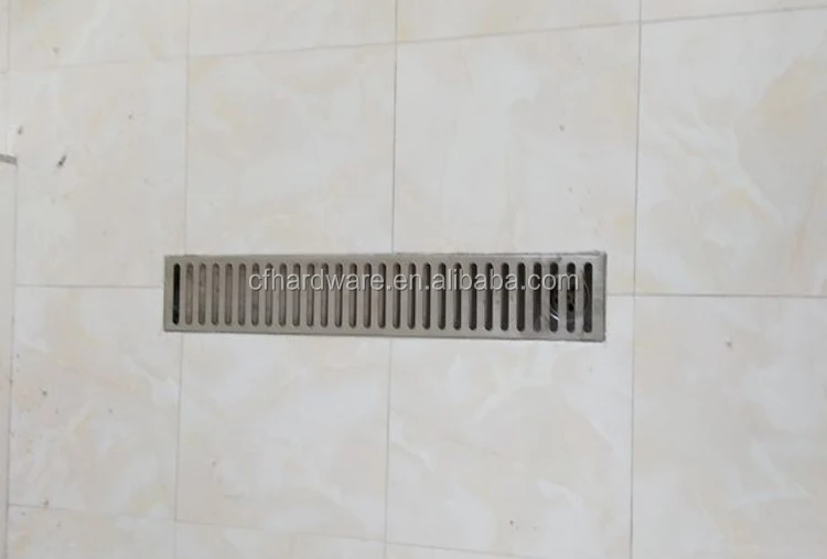 
Residential and Commercial 304 Stainless Steel Linear Floor Drains Anti-Blocking Long Bar Shape Shower Waste for Hotel Project 