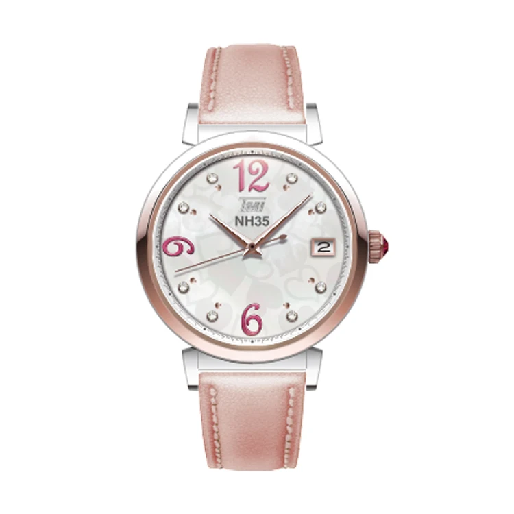 Японские часы TMI Stop Seconds с автоматическим механизмом NH35A с датой