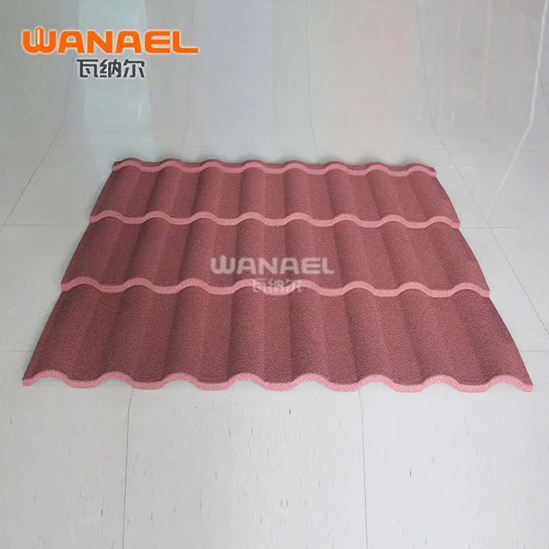 
Foshan Factory Coffee Spots Building Material Stone Coated Metal Roofing Sheet Shingle Type Steel Roof 