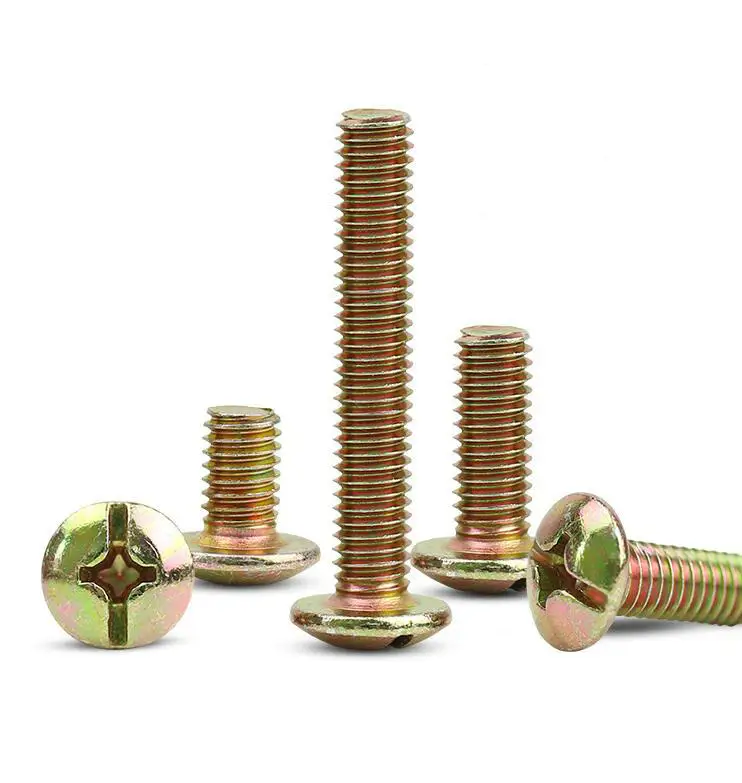 TM Large flat head screw [color zinc] plus hard large round head machine screw cross screw M6