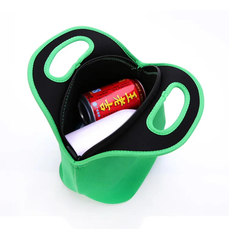 High Quality Blank Insulated Neoprene Lunch Cooler Tote Bag for Kids, Women, Men