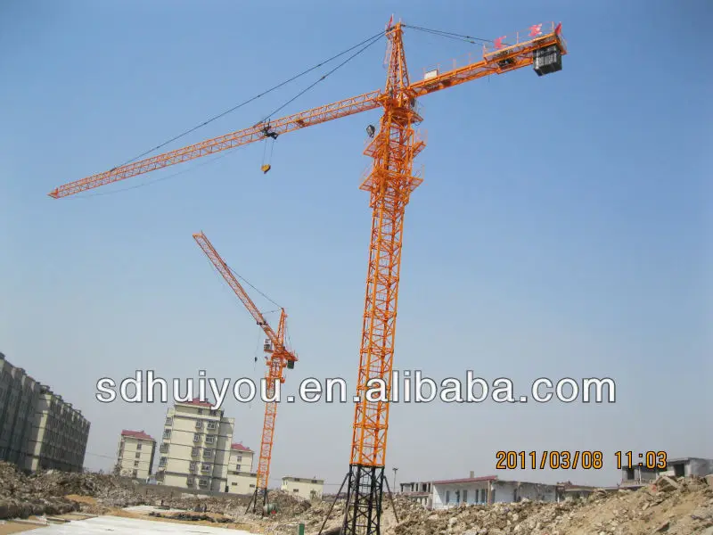 
2.5t, 35m high efficiency Mini Tower Crane for civil project small lift crane,mini crane,mini tower crane 