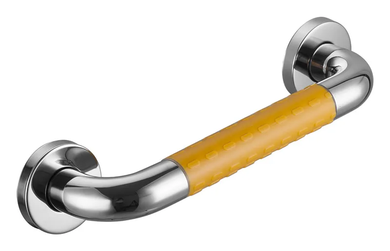 Hospital home wholesale anti slip bath tub handle 24 inch pvc plastic shower grab rail bar for the bathroom