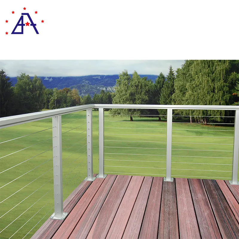 Perfect style OEM chrome handrails for stairs aluminum fence enclosure