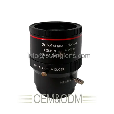3 megapixels 4-12mm manual aperture zoom lens industrial camera lens C interface 1/2