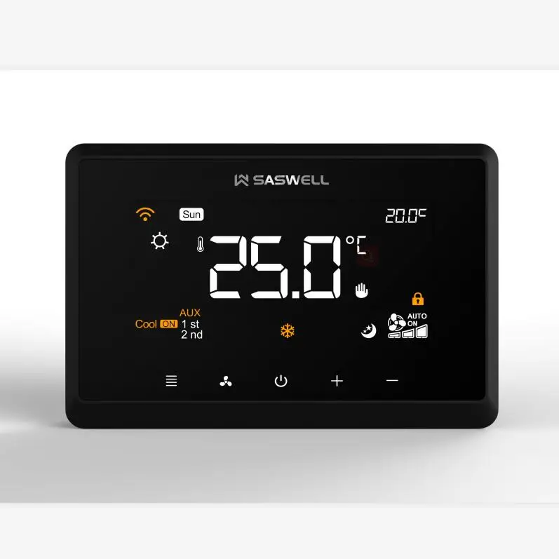 saswell DX unit programmable modbus thermostat for fan coil