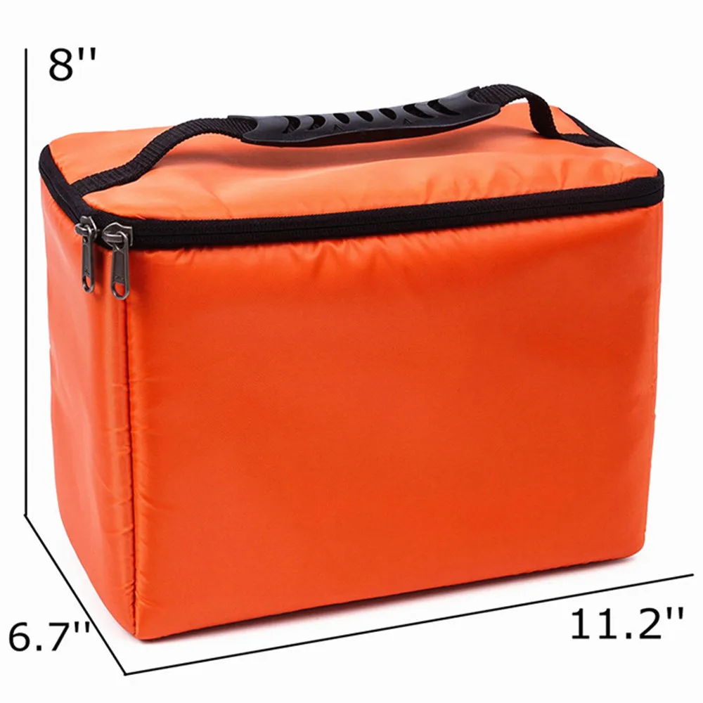 
Orange Waterproof Camera Bag DSLR Camera Case Insert 