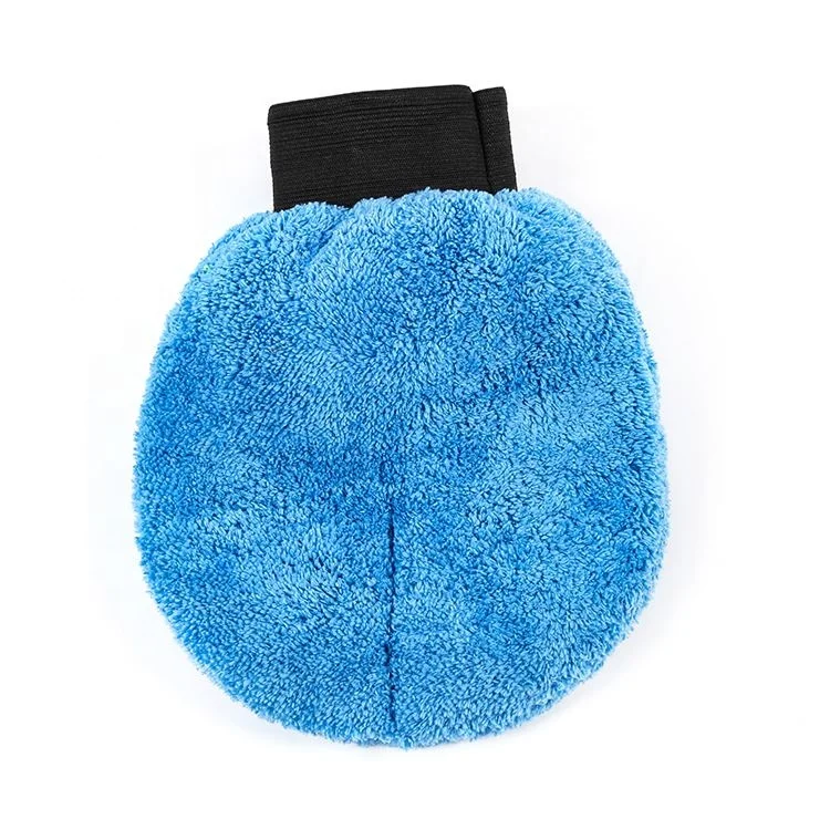 Microfiber Coral Fleece Sponge Inside Car Wash Mitt Glove House Cleaning Car Wash