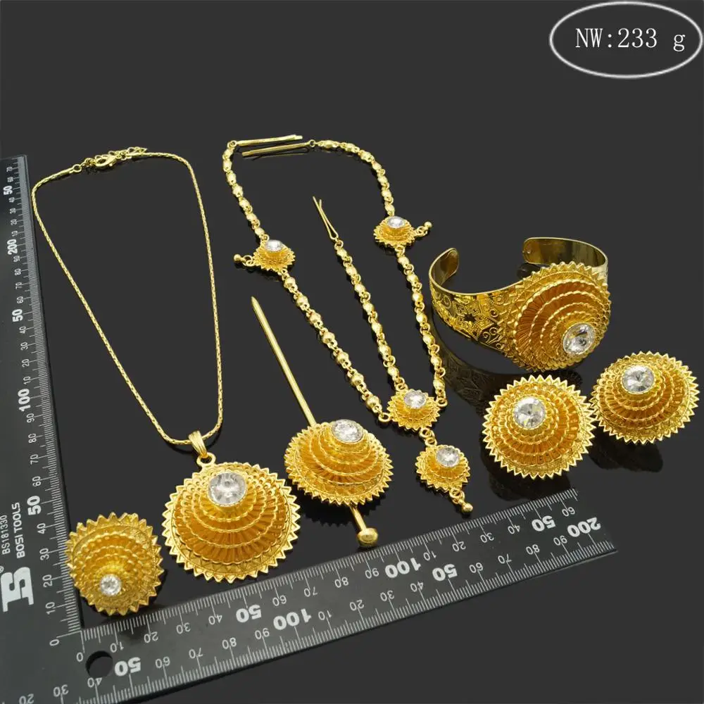 Ethiopian Necklaces Bracelets Habesha Jewelry Set