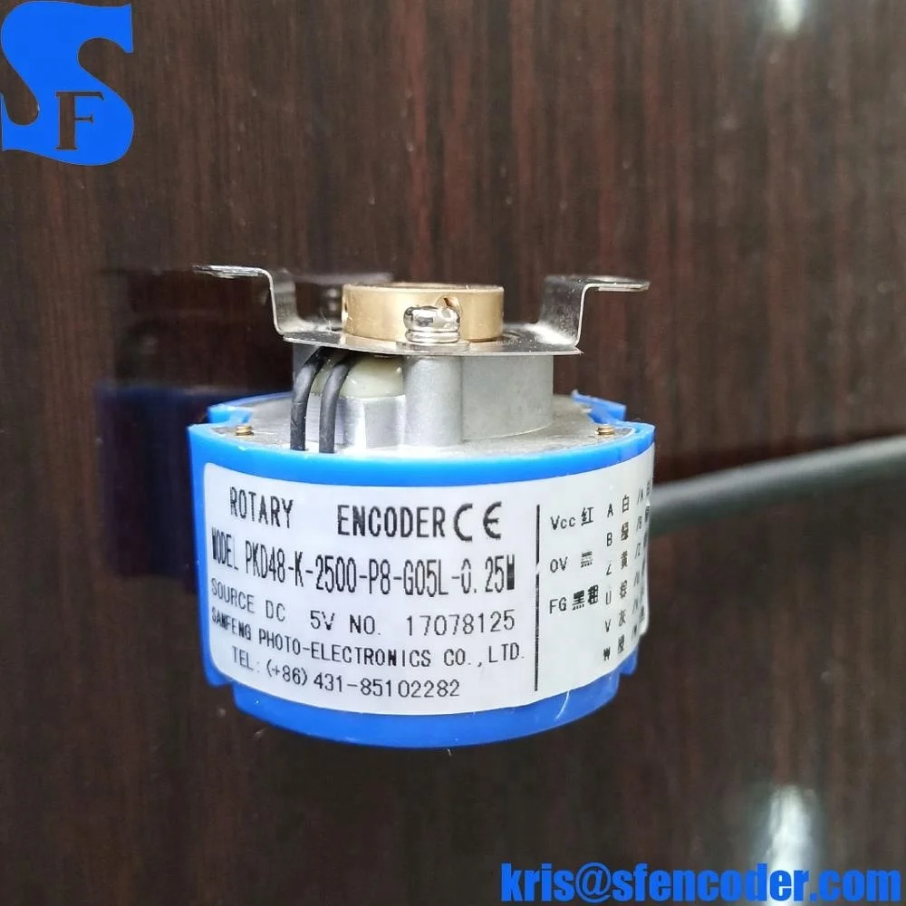 PKD48-K-2500-P8-G05L-0.25 8mm Hollow Shaft Roraty Encoder Sensor For Servo motor with 8 magnetic pole numbers