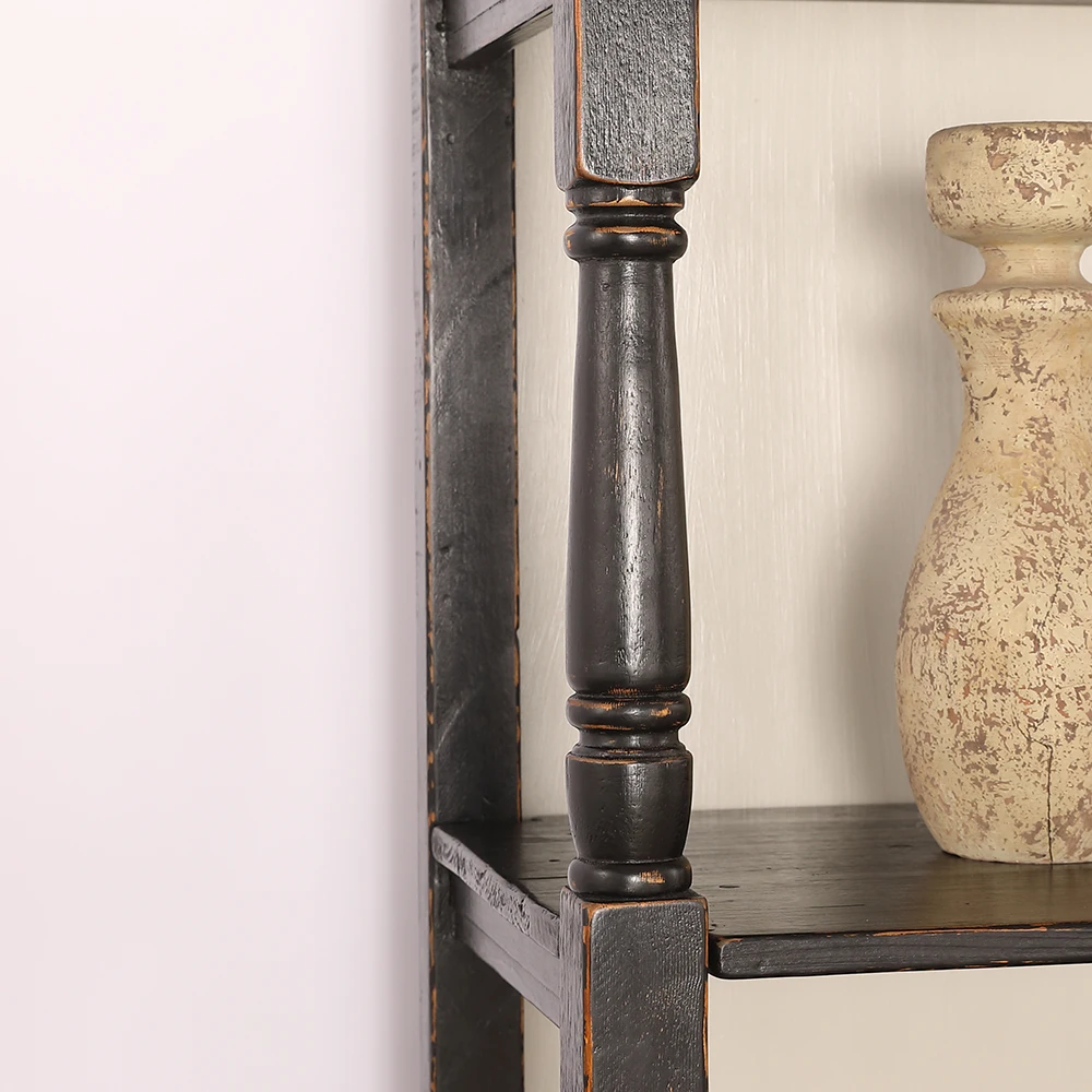 
antique euro style wood bookshelf bookcase 