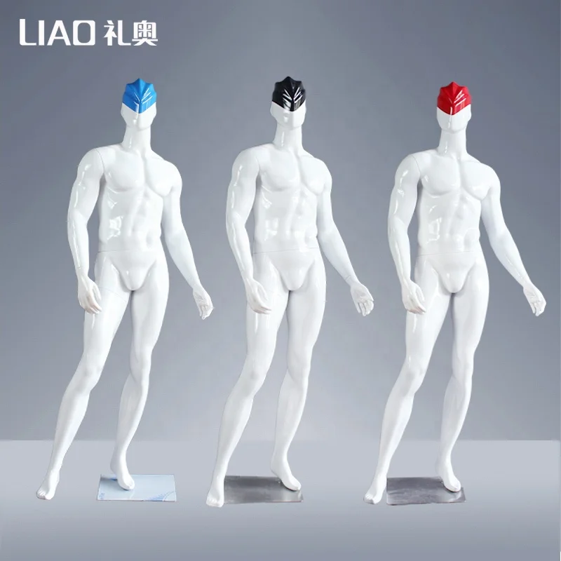 Customized Color Strong Muscle full body fiberglass male mannequin men dummy for Fashion Display