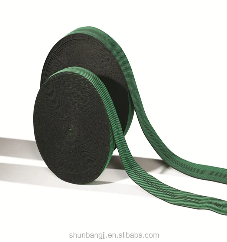 
Malaysia rubber with PP yarn for elastic sofa webbing belt (S536#) 