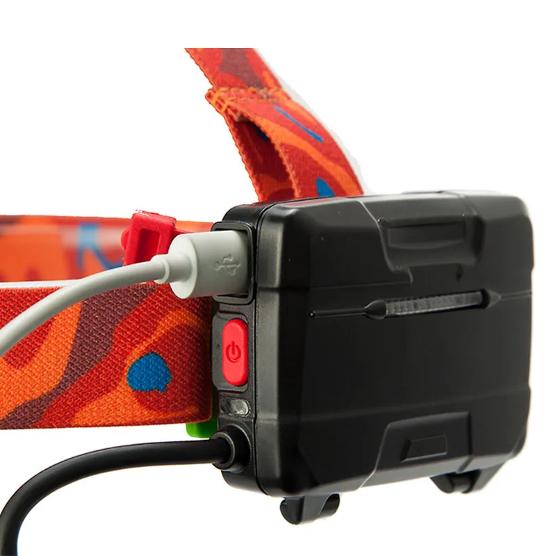 
High Lumen Waterproof Runners Hiking Battery USB Headlamp Rechargeable 