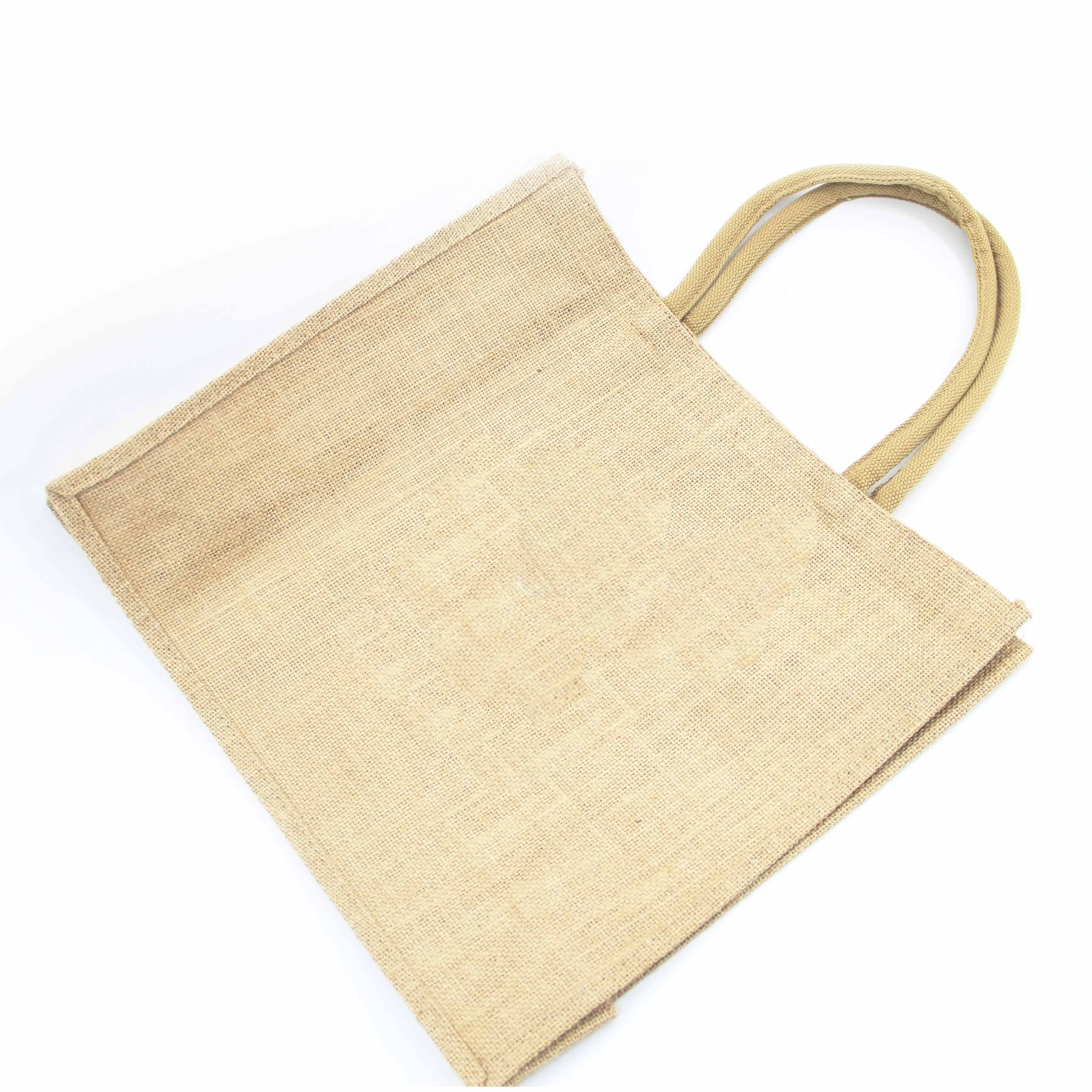 2021 custom wholesale reusable jute shopping bag large capacity logo folding shopping bag
