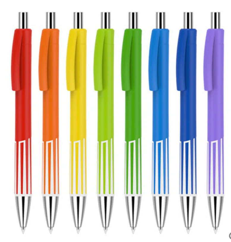 new product custom logo yellow pen with company name