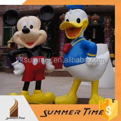 Popular cartoon mice outdoor statue theme amusement park playground prop display anime sculpture