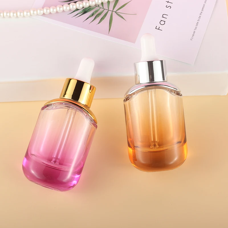 Chinese supplier of high quality shining pump translucent 30Ml serum dropper bottle