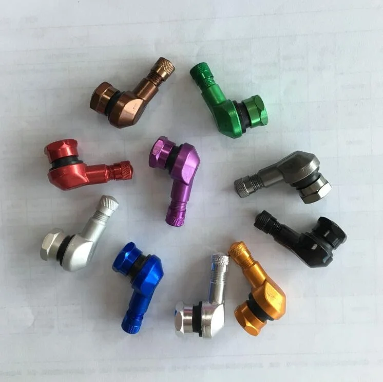90 Degree Motorcycle Valve Stems  11.3mm Rim Sportbike Wheel 2pcs/set Motorcycle battery car modification valve