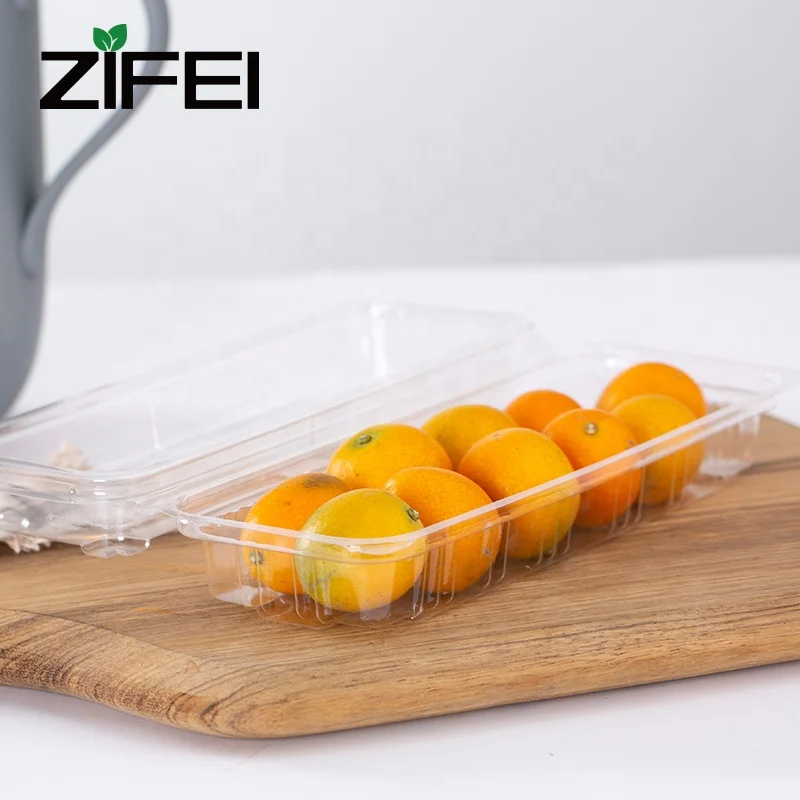 Disposable PET frozen food packaging big food plastic boxes used for fruit