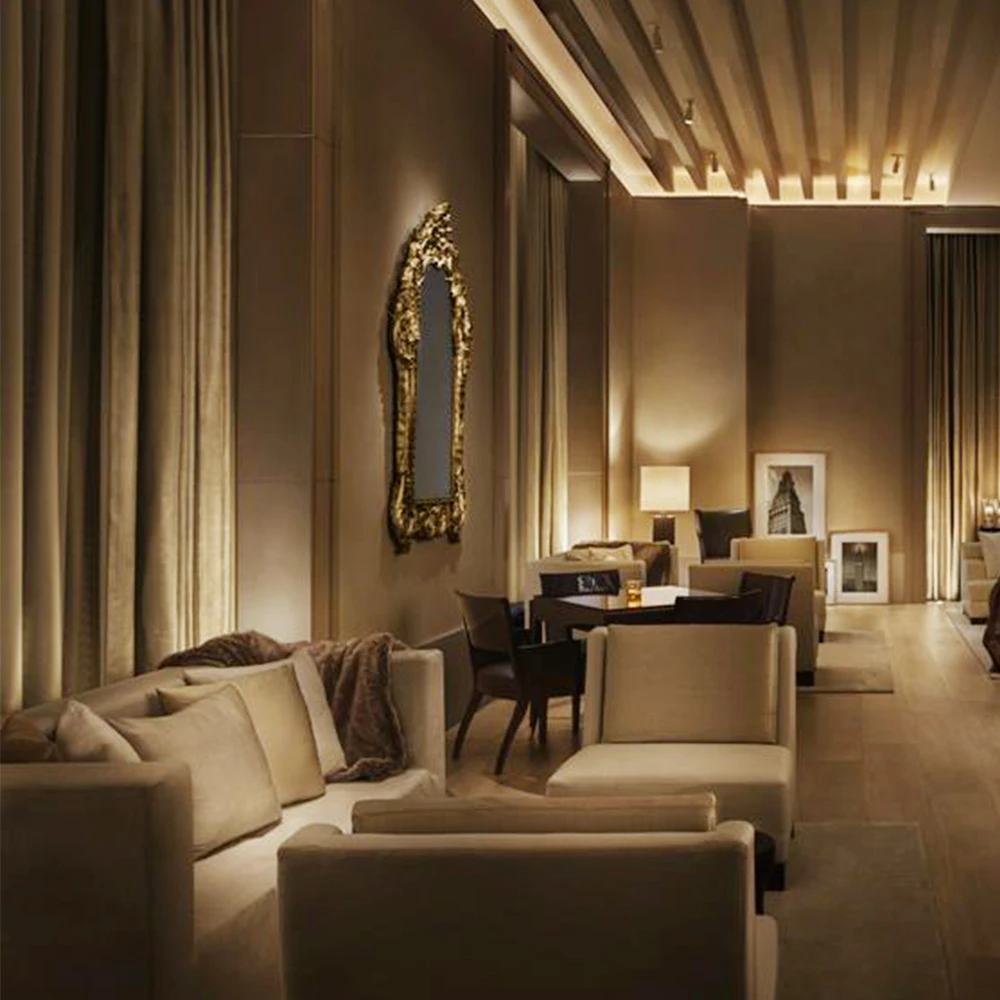 Custom Used 5 Star Hotel Furniture Sets Luxury Modern Hotel Lobby Furniture lobby sofa for Sale Japanese Style  Solid Wood