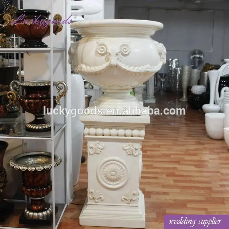 
LG20171206-3 hot sale wedding event decoration white plastic pillars 