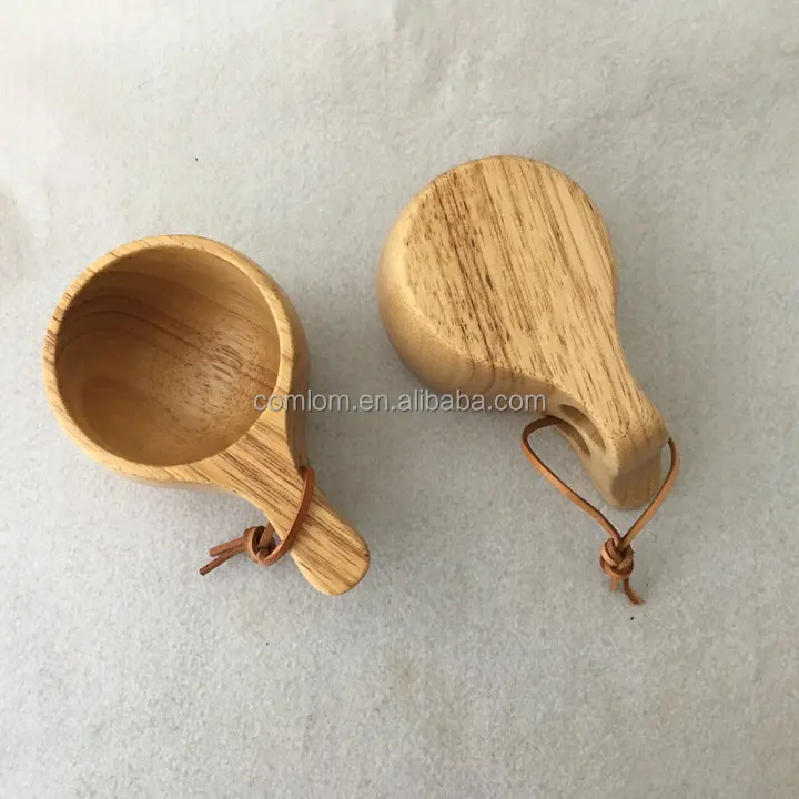 CL2C-DBL3(A) Comlom Nordic Style Wooden Cup with Handle