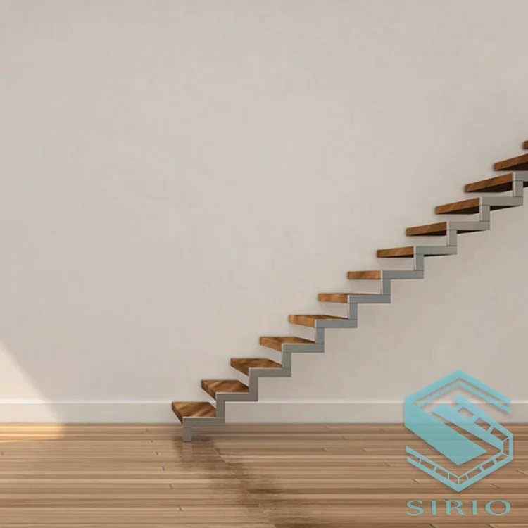 Древесины стали лестницы на заказ с высококачественные