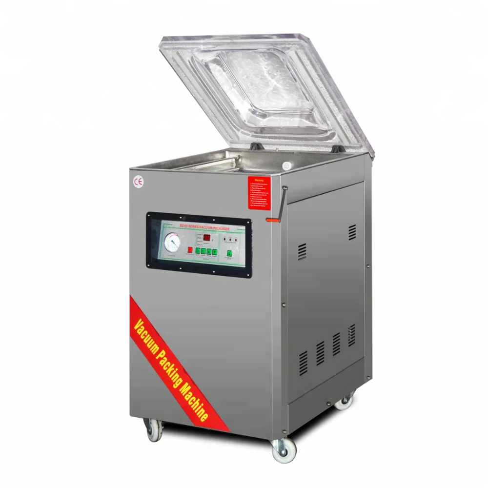 Modified atmosphere vacuum packing machine for poultry meat