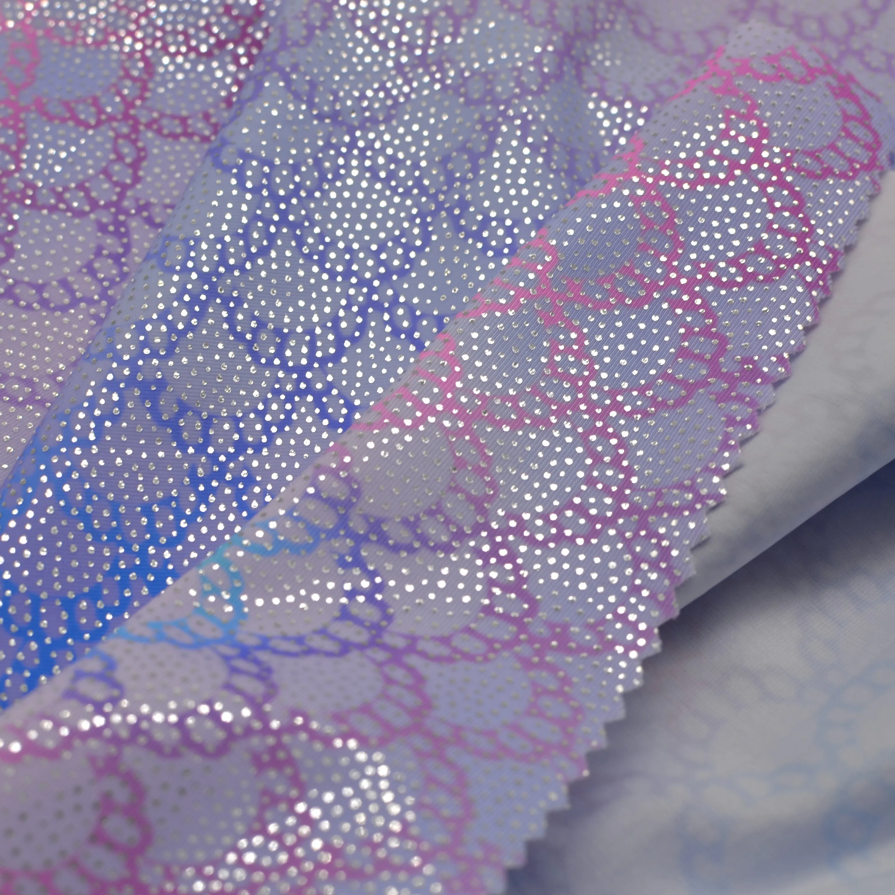 
4 способа тянущийся полиэстер спандекс Водонепроницаемая фольга блестящая печатная рыба весы спандекс ткань для продажи 