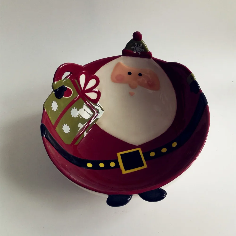 Ceramic Winterfest Collection Festive Assorted Hand-Stamped Holiday Designs Ceramic Dinnerware Set tableware set