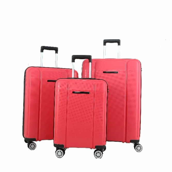 H2 carry-on luggage red women travel bags luggage with removable wheels
