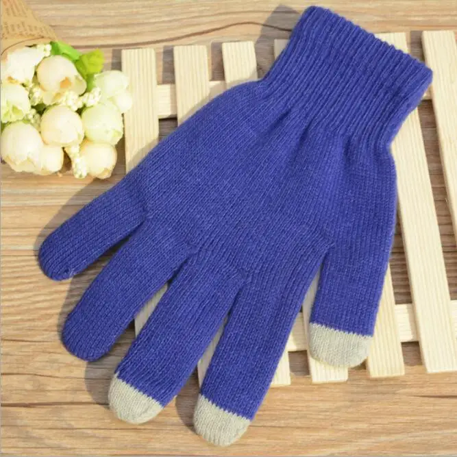 Magic Knit Gloves Unisex Winter  Lined with 3 Touchscreen Fingers
