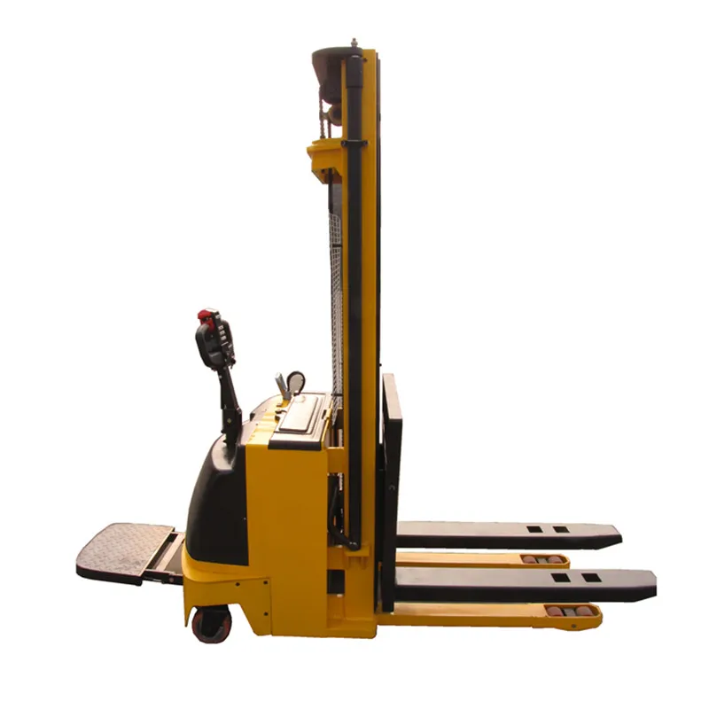 
1.6m height 1 ton mini electric pallet fork lift jack stacker 