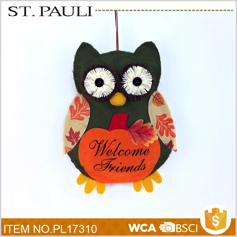 
alibaba hot item door hanging felt owl ornament thanksgiving party favor and gifts for sale 