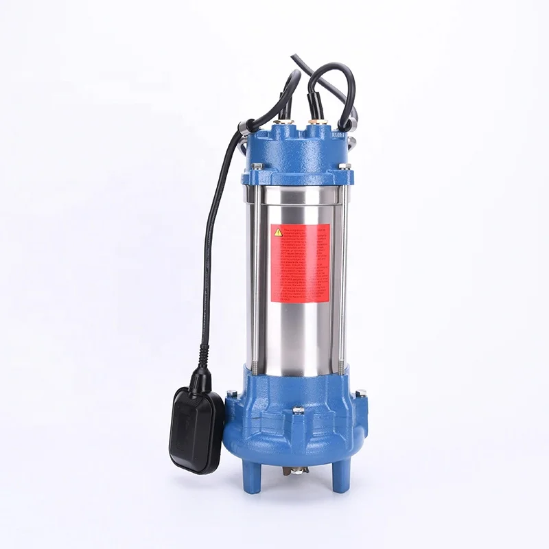 1.5kW 2hp WQD sewage grinder water pump submersible with float switch