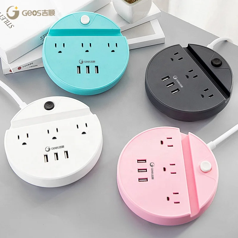 
New design hot sales portable power strip plug socket with USB ports power supply 