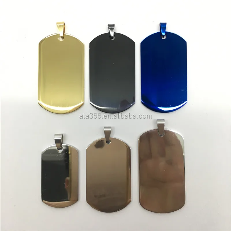 2023 Personalized Blank Dog tags Colorful Dog tags stainless steel Dog tag for Engraving both sides, in Bone, Heart and More