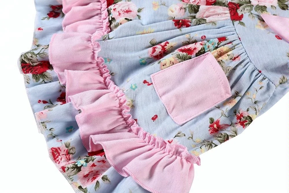 Girls fall boutique outfit swing top and ruffle bloomers outfit for kids baby clothing sets