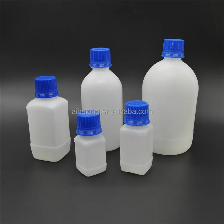 IBELONG Wholesale laboratory HDPE clear Plastic narrow mouth Square reagent bottle with tamper evident cap supplier