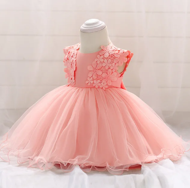 Baby And Children Girl Evening Dress Infant Full Of Years Sleeveless Baby Girl Outfit