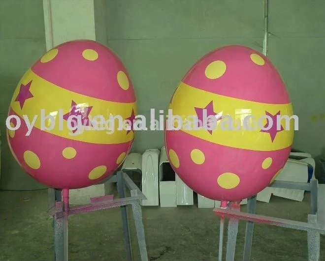 lovely colorful resin decorative Ester Eggs Fiberglass Color Eggs