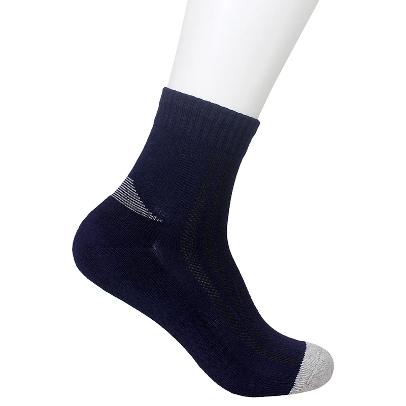 
Bamboo Boots Socks Black Men Spandex / Bamboo Fiber Casual Knitted Seamy Brand Anti Bacterial No Door for Autumn Adults 